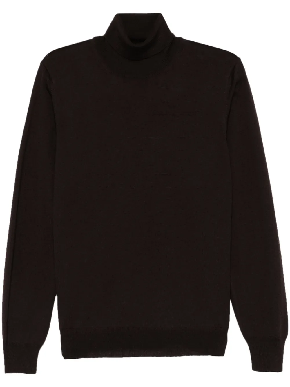 Tagliatore Two-tone Sweater In Brown