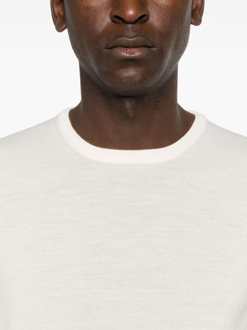 Shop Tagliatore Marley Sweater In White