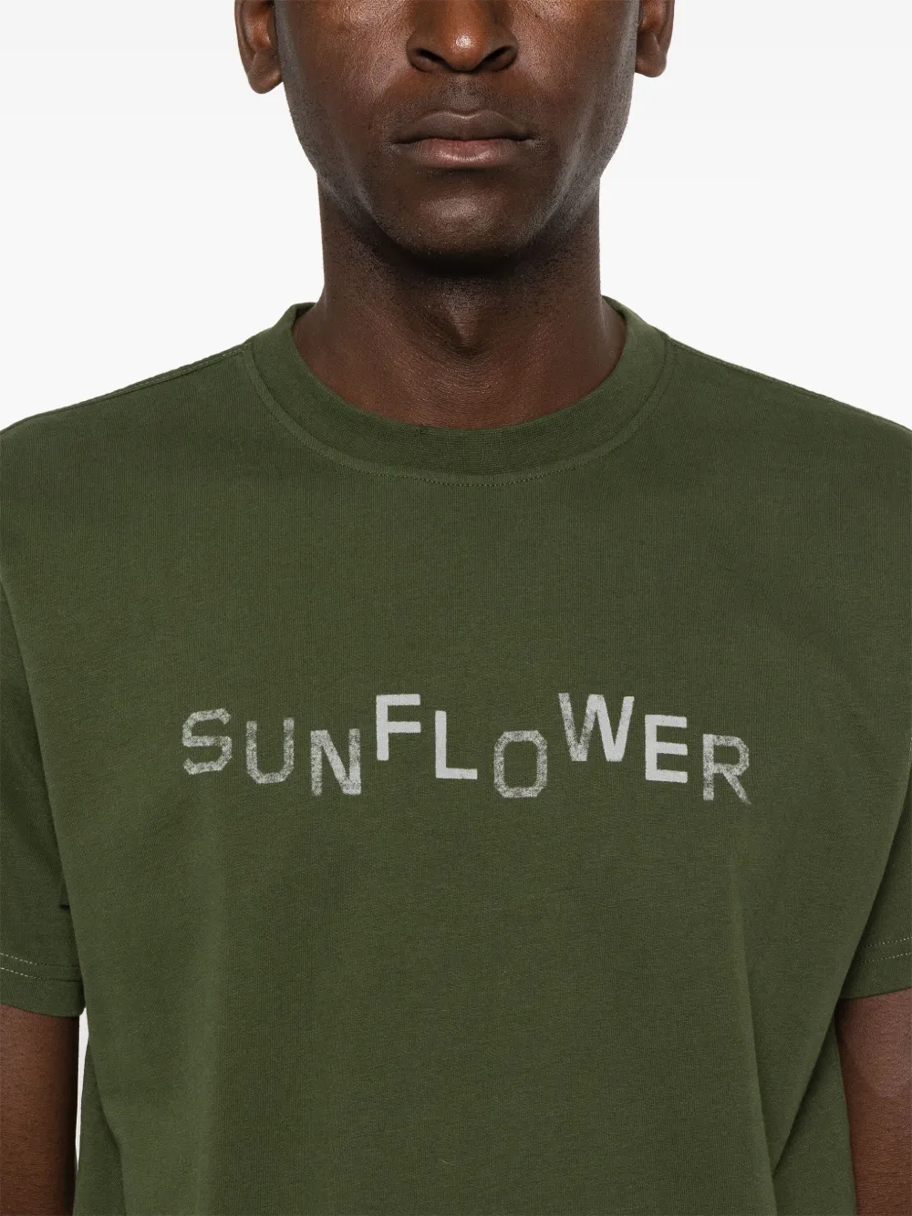 Sunflower Easy Overdyed T-shirt In Green