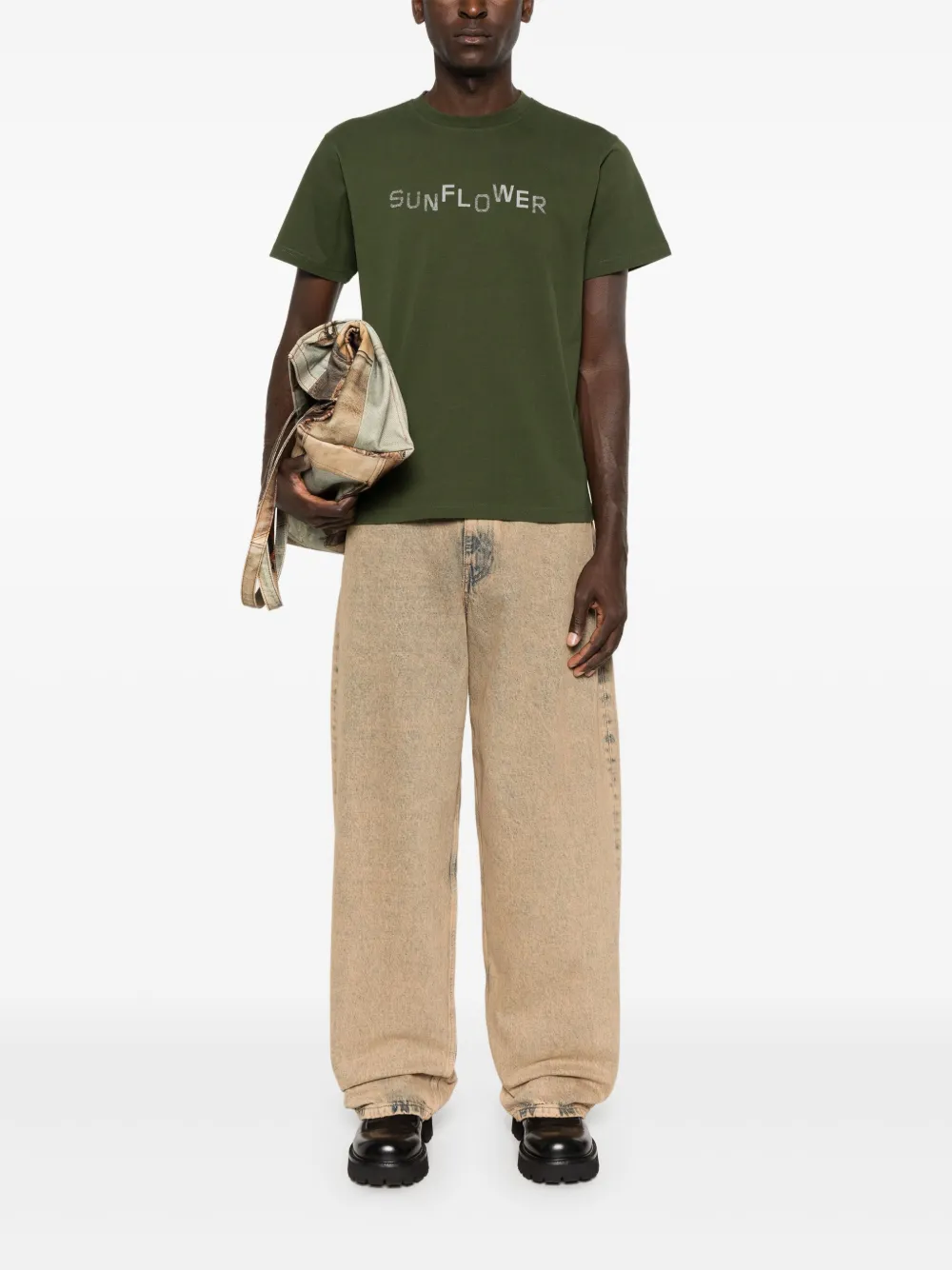 Sunflower Easy Overdyed T-shirt - Groen