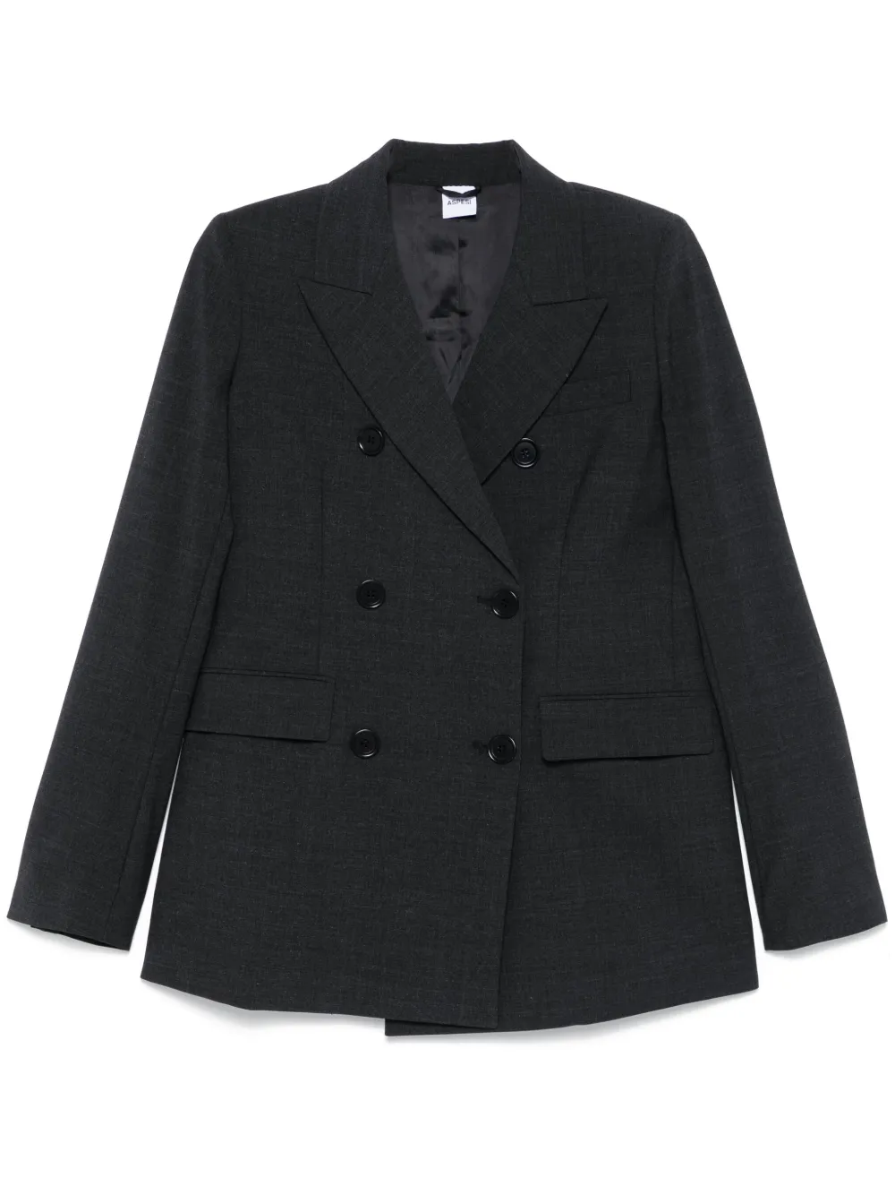 ASPESI Blazer met dubbele rij knopen Grijs