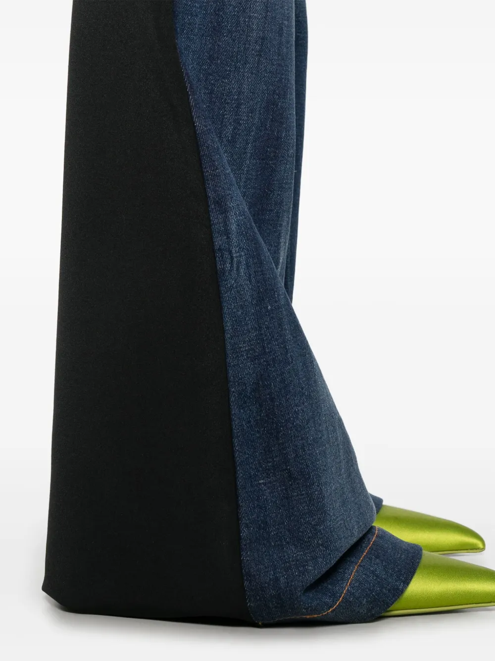 Cheap Versace Jeans Couture panelled flared jeans Women