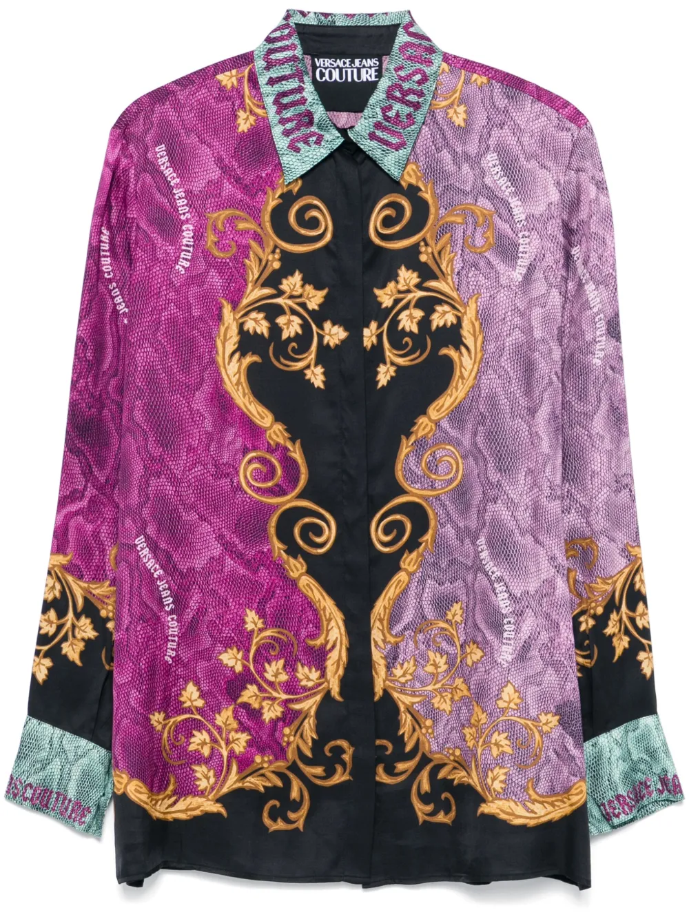 Versace Jeans Couture Blouse met print Roze