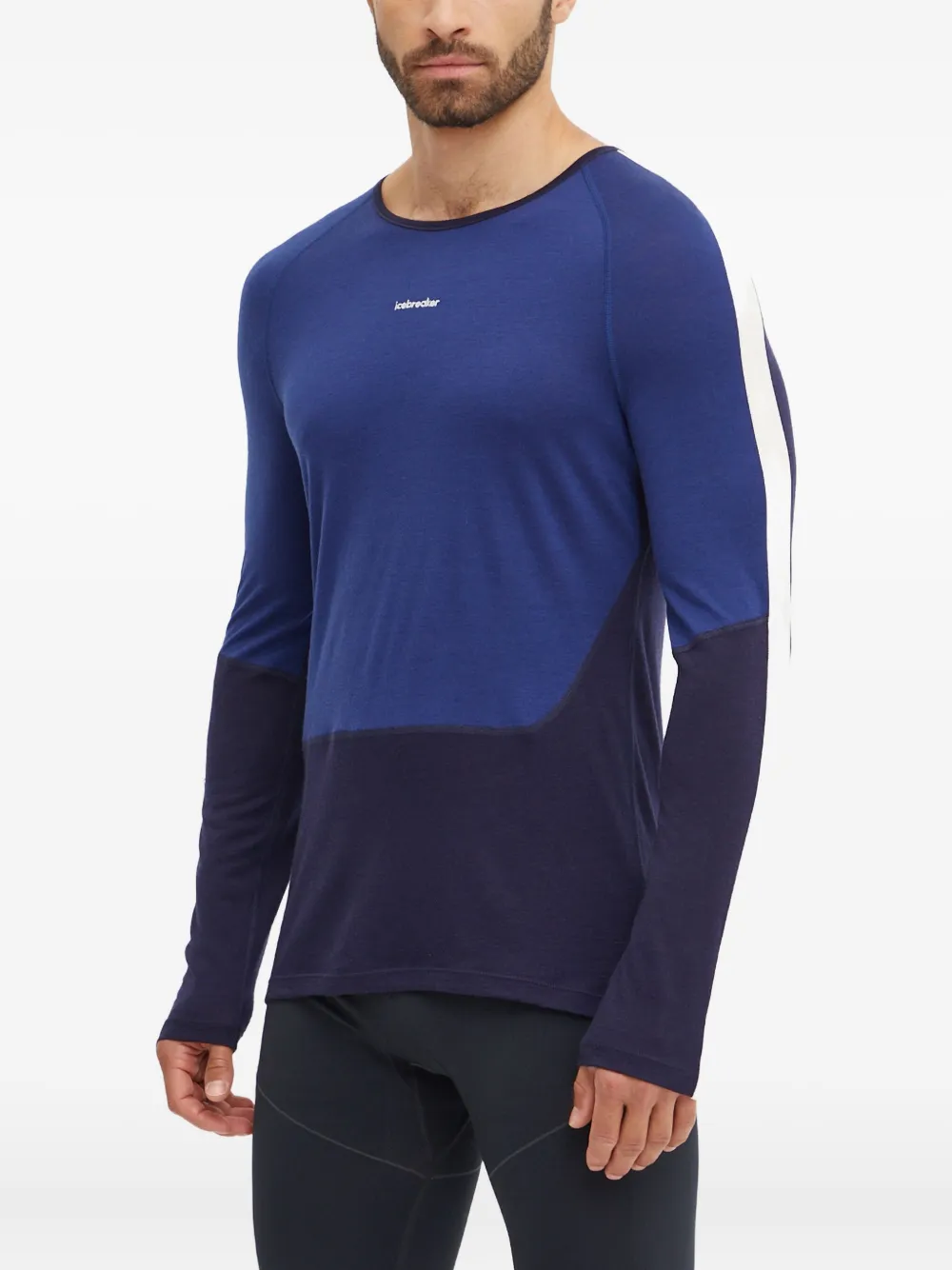 icebreaker panelled long-sleeve top | Blue | Image 1