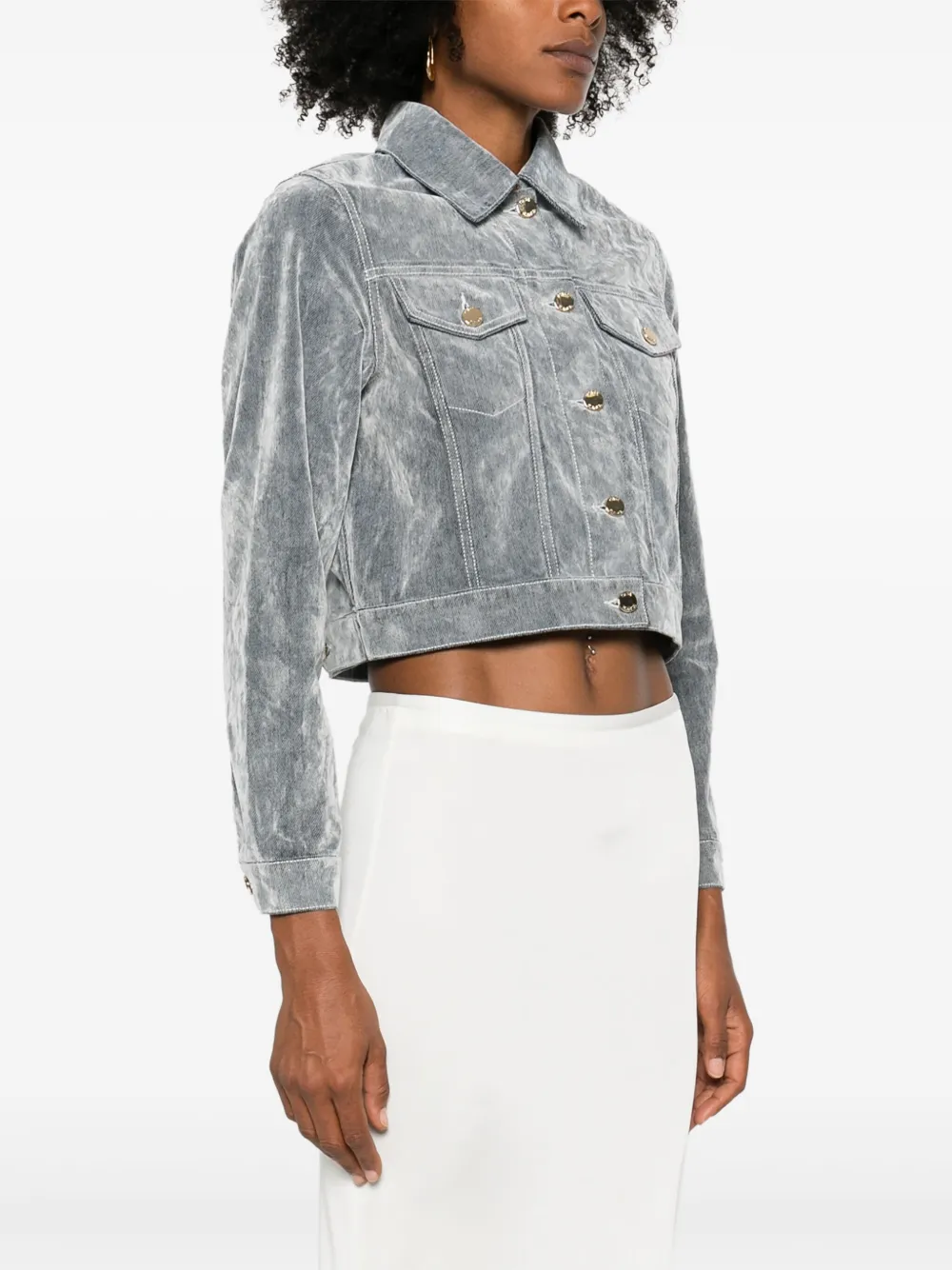 Casablanca Fluwelen jack Blauw