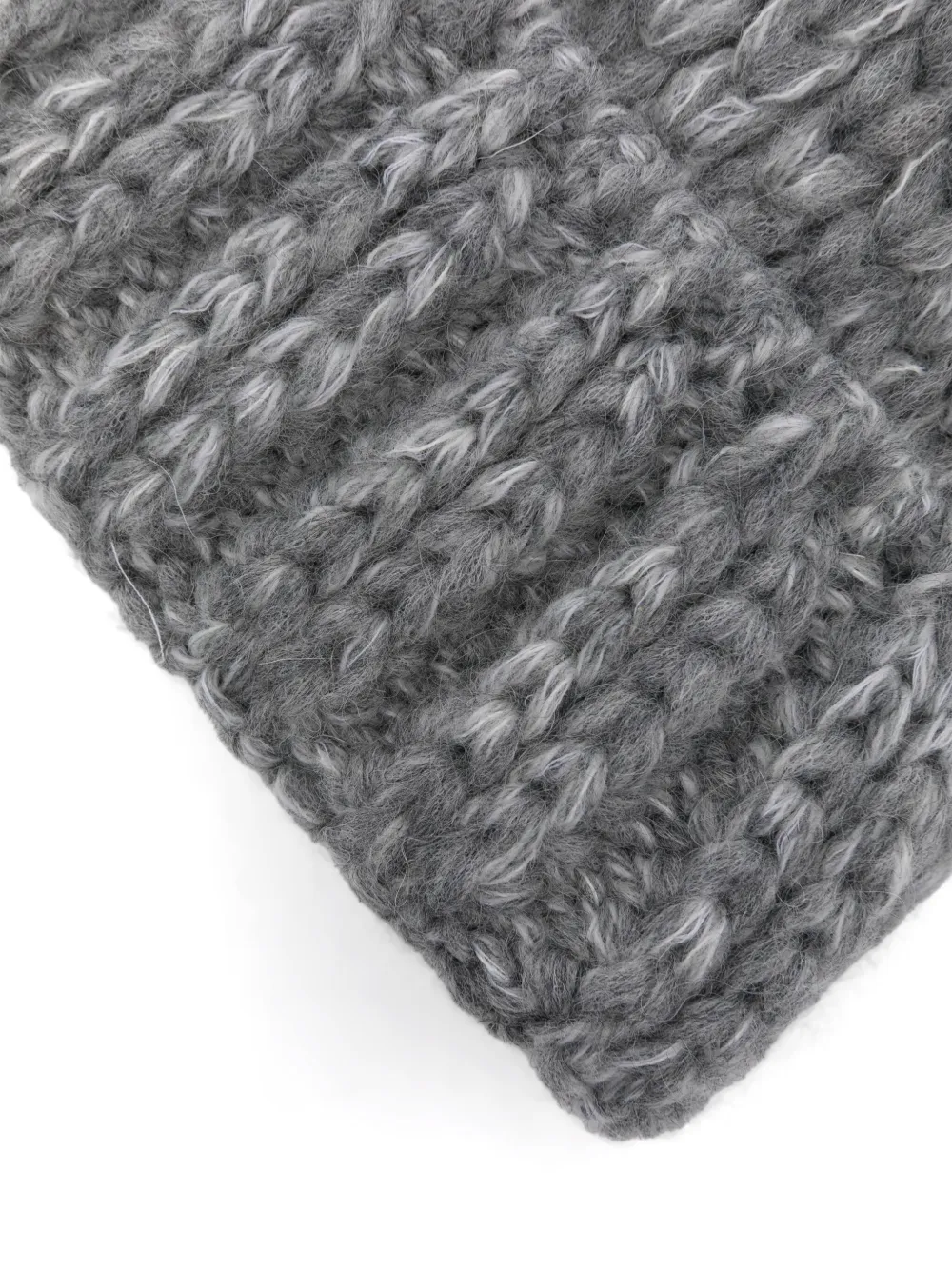 Ermanno Scervino mélange-effect beanie hat - Grijs