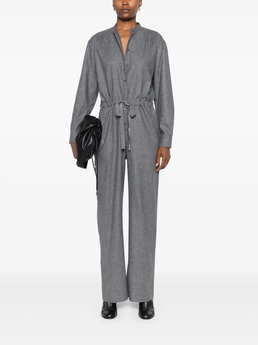 ASPESI Jumpsuit met trekkoord - Grijs
