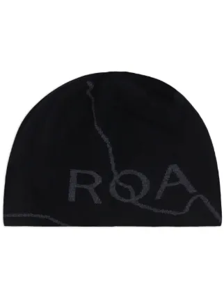 【2024年最新】海外限定の人気アイテム ブラック | ビーニー ロゴ ROA | JP FARFETCH 帽子