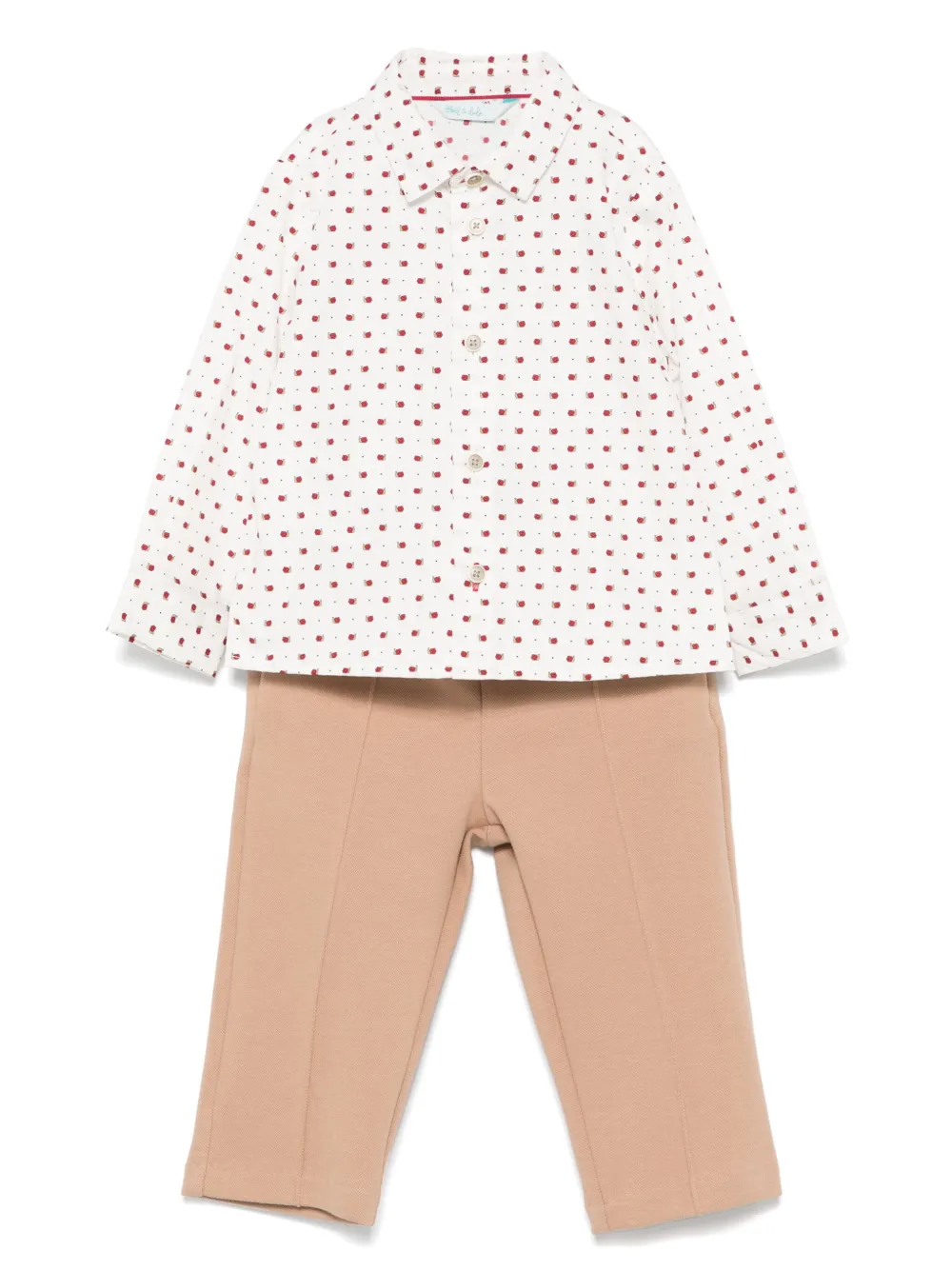 Abel & Lula Piqué trousers set | Brown | Image 1