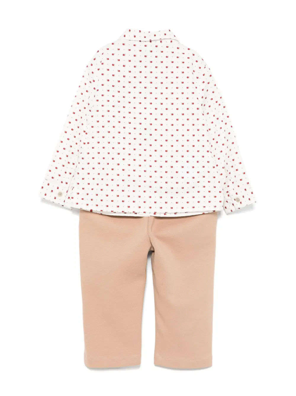 Abel & Lula Piqué shirt en broek - Bruin