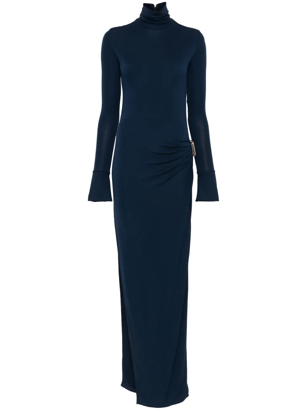 Casablanca Maxi-jurk met gesmockt-detail Blauw