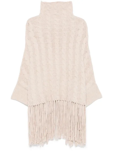 ASPESI poncho con flecos