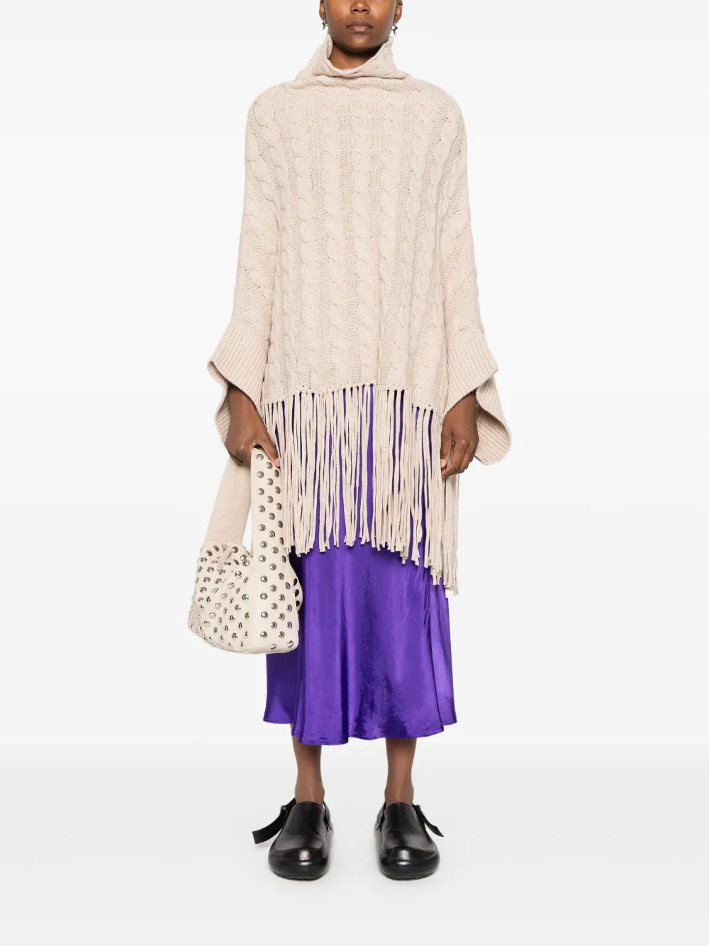 ASPESI fringed poncho | Knitted Tops | Image 2