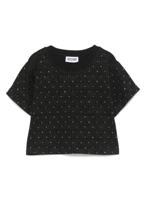 Moschino Kids rhinestone T-shirt 