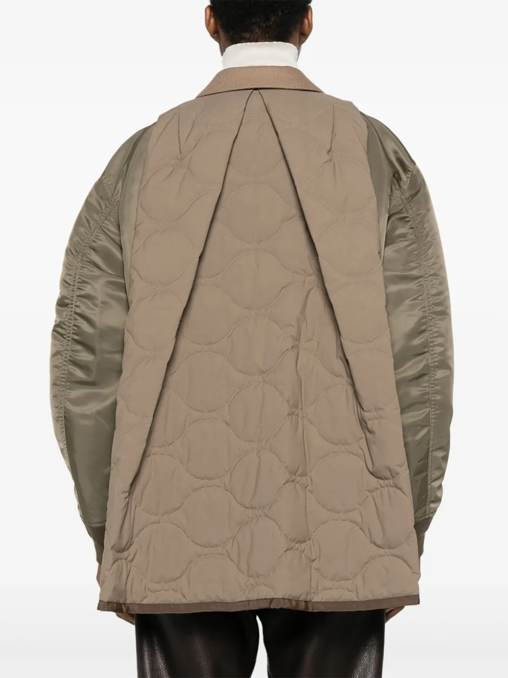 sacai Bomberjack met vlakken Bruin
