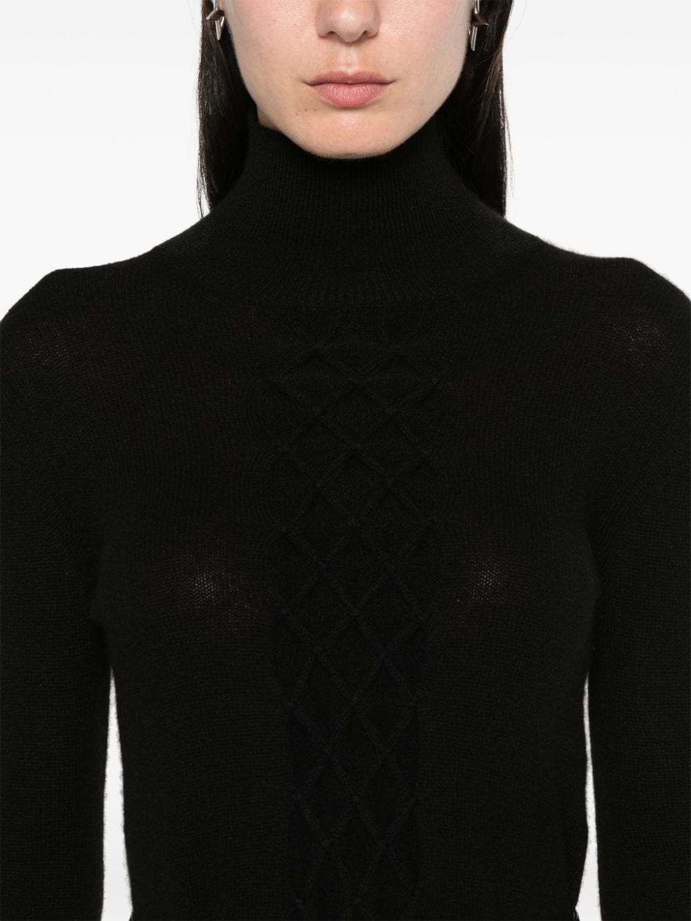 ERMANNO SCERVINO KNOT-DETAILING SWEATER 