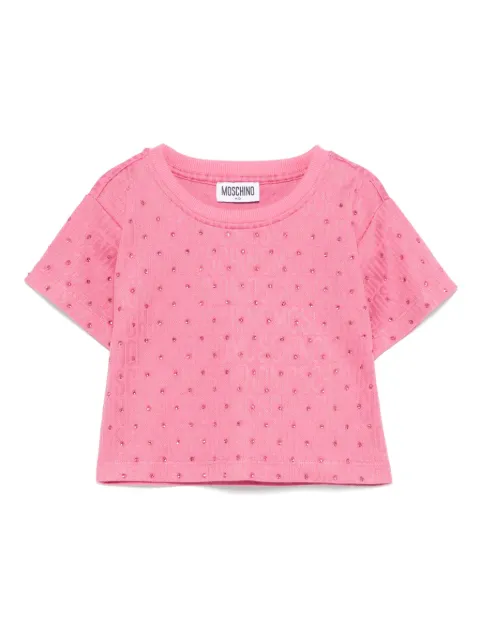 Moschino Kids rhinestone T-shirt 