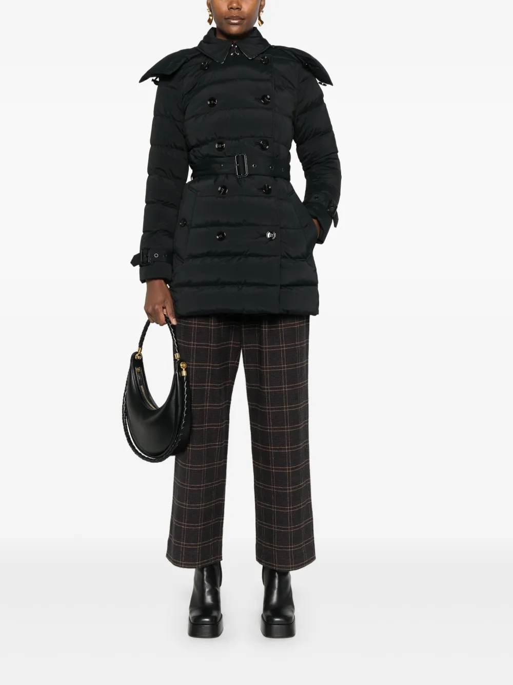 Burberry padded coat - Zwart