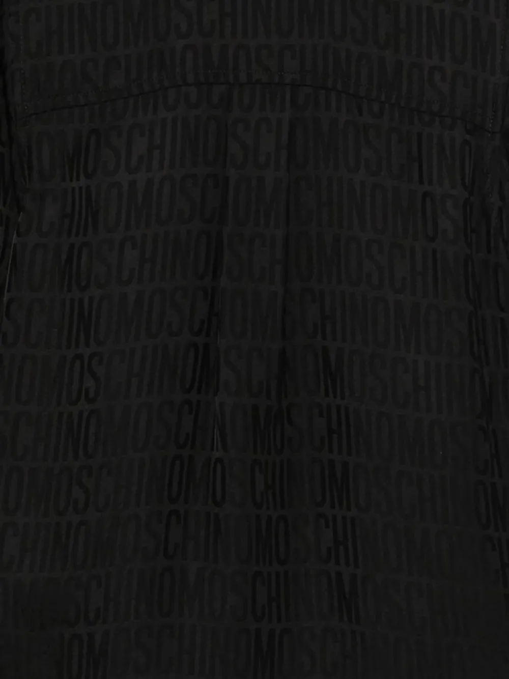 Moschino Kids Shirt met logo-jacquard Zwart