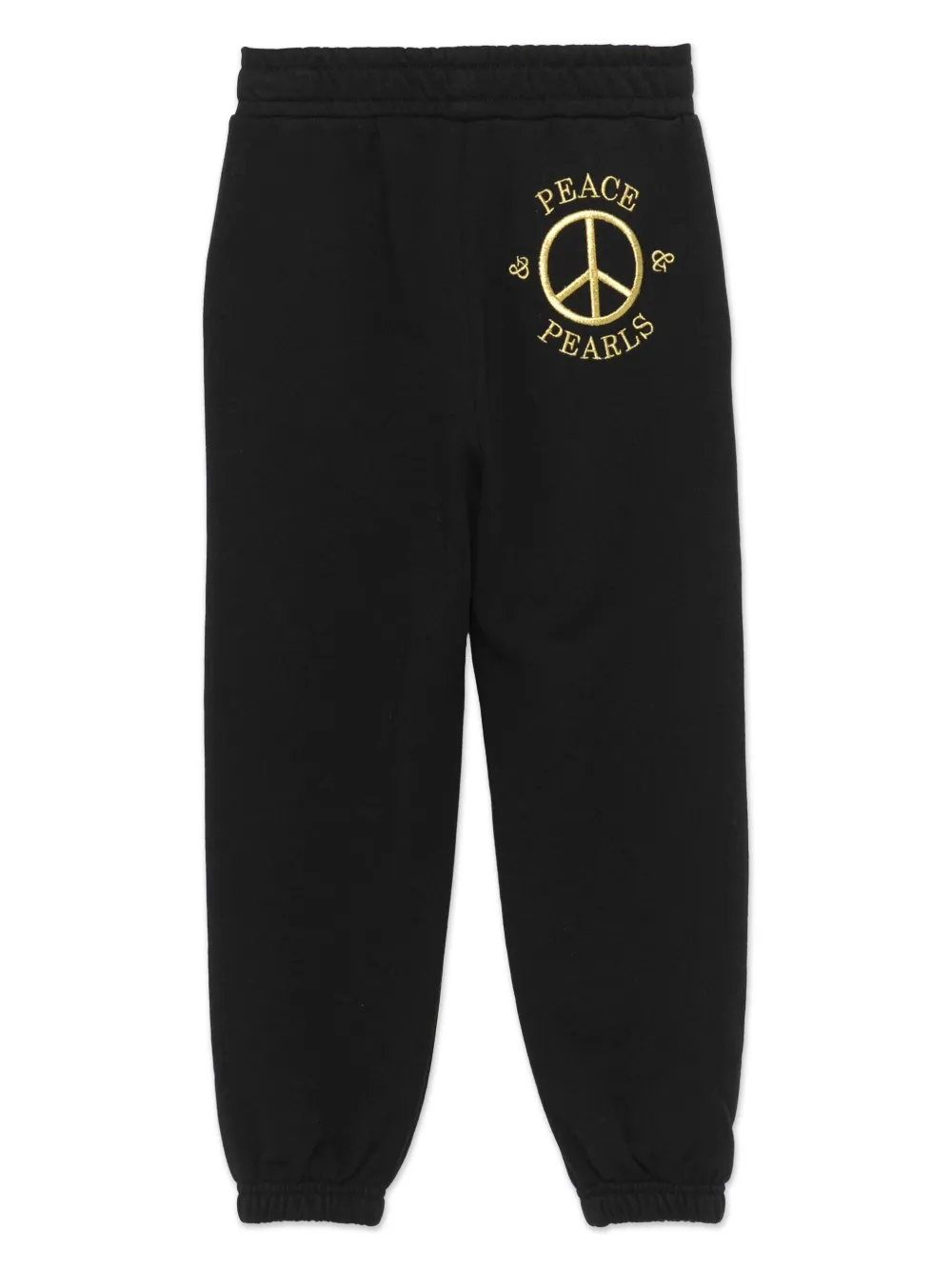 Moschino Kids Trainingsbroek met studs Zwart