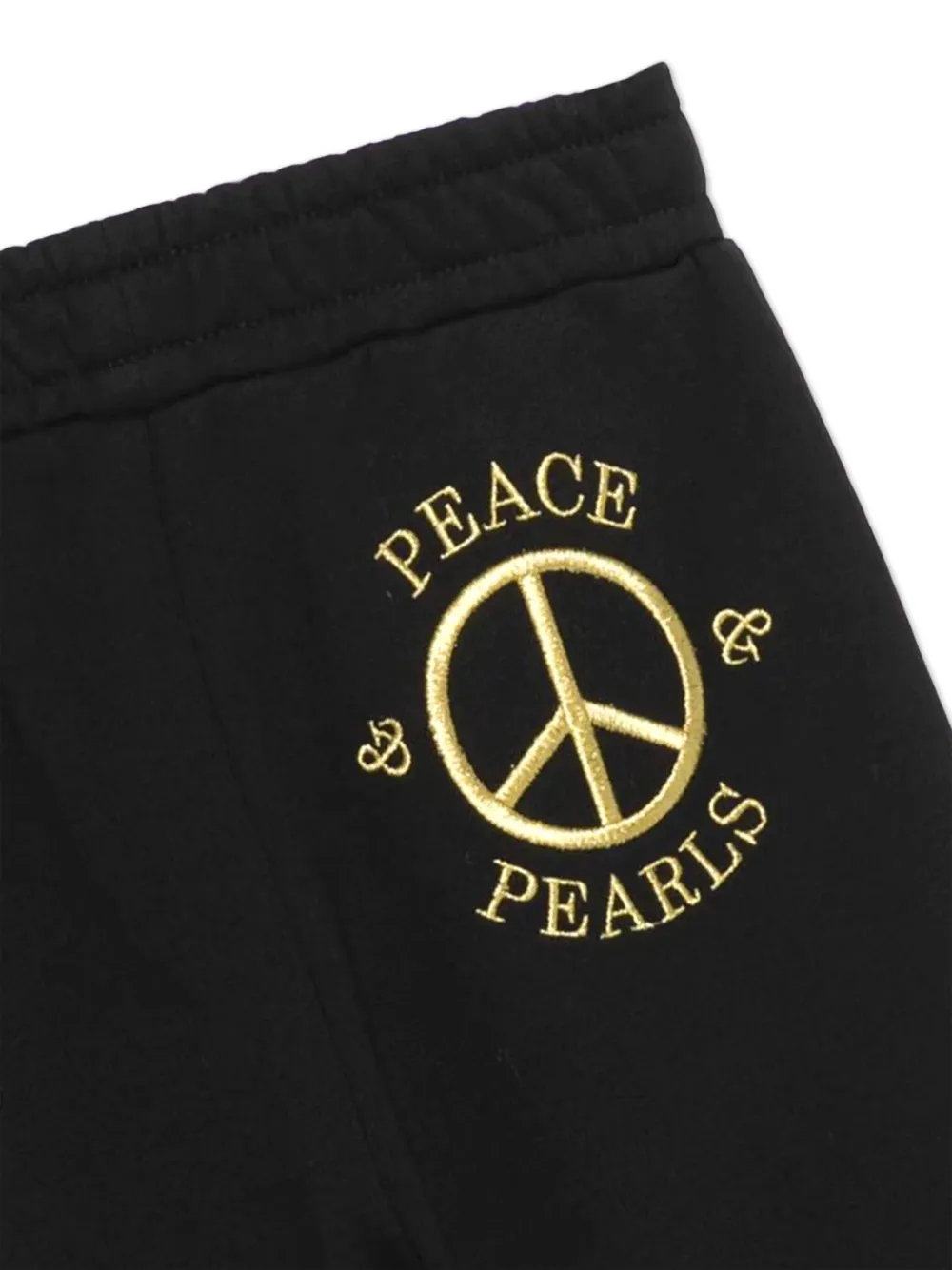 Moschino Kids Trainingsbroek met studs Zwart