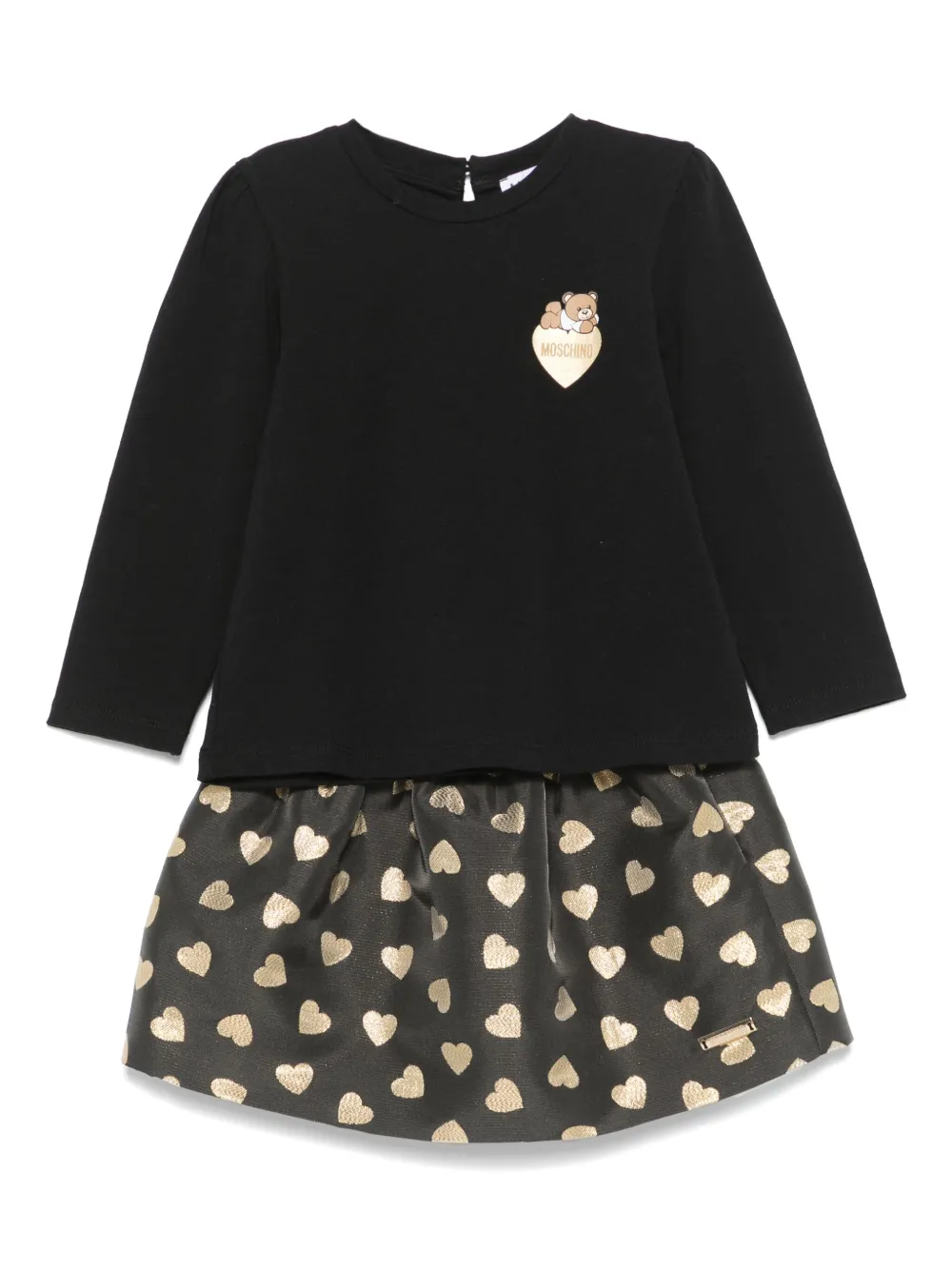 Moschino Kids ハート スカートセット - ブラック Moschino Kids ハート スカートセット - ブラック