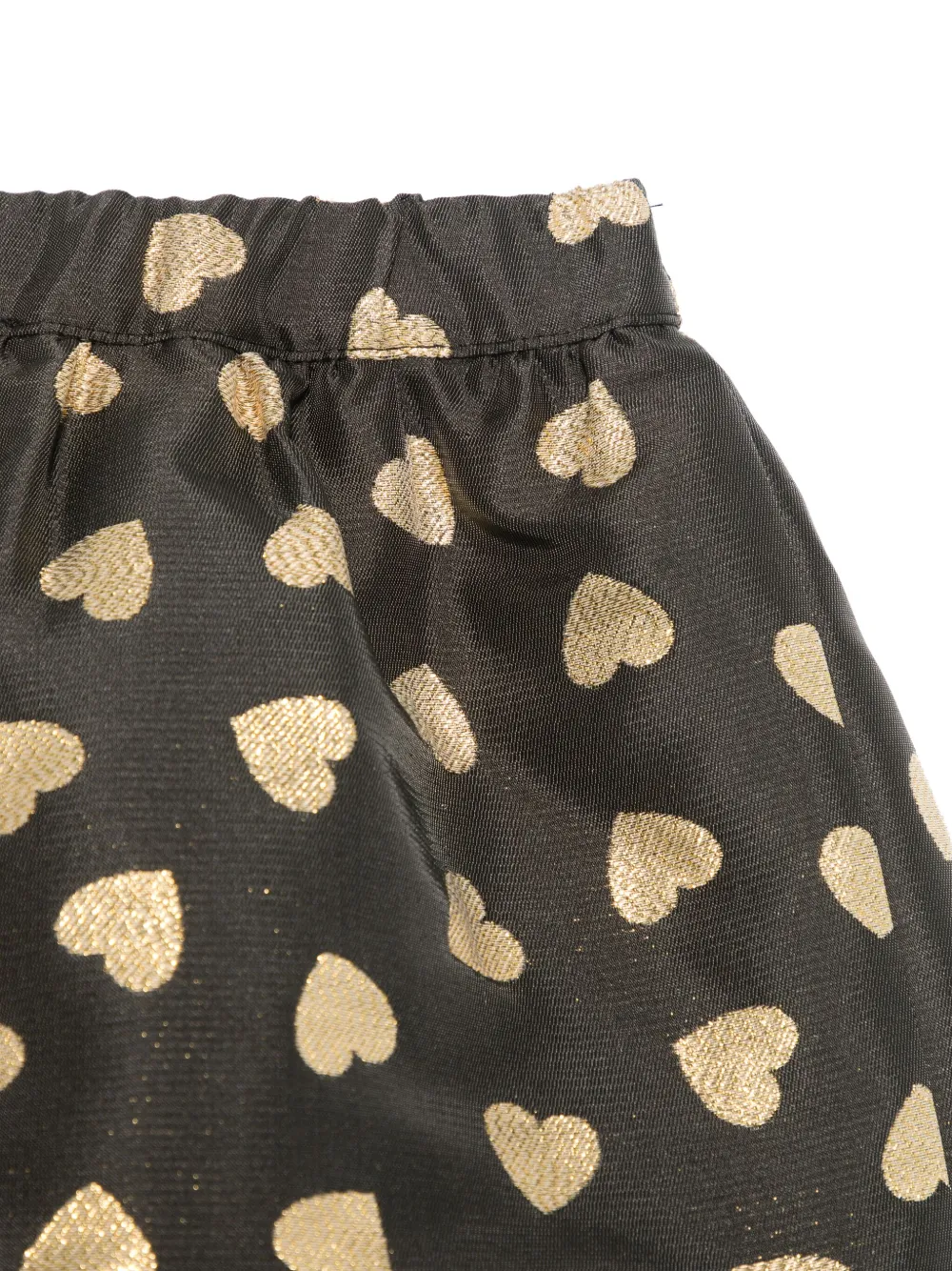 Moschino Kids T-shirt en rok met geborduurd hart Zwart