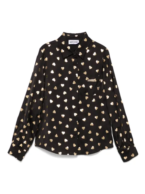 Moschino Kids heart-print shirt