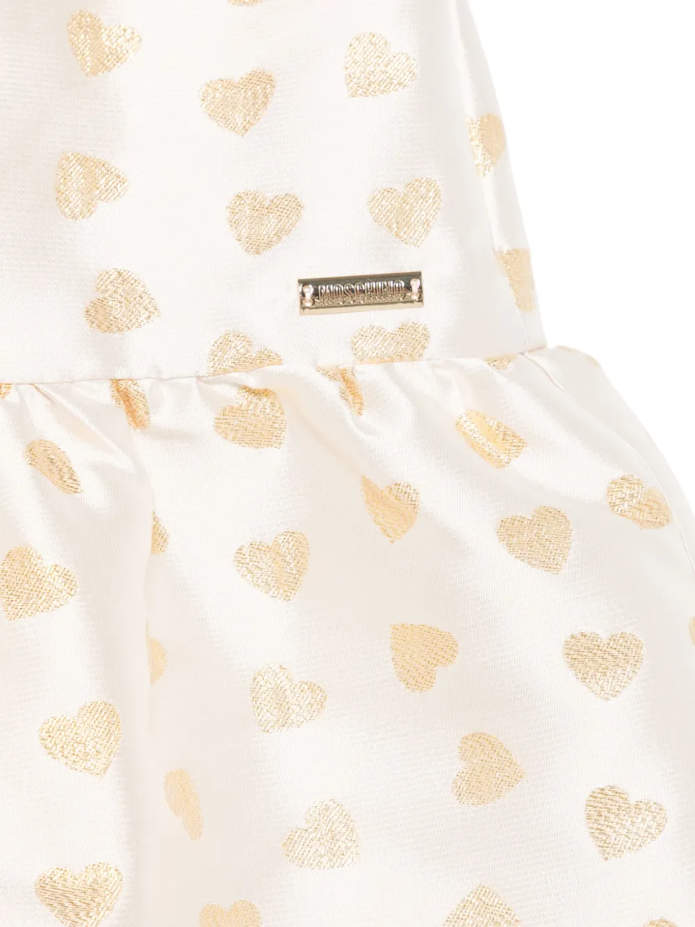Moschino Kids Mini-rok met hartprint Wit