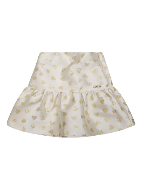 Moschino Kids Saia com estampa de coração