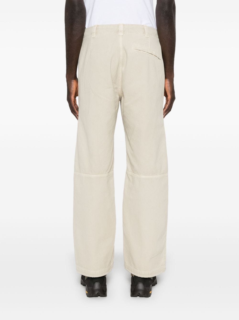 Shop Stone Island Canvas Cargo Pants In Neutrals