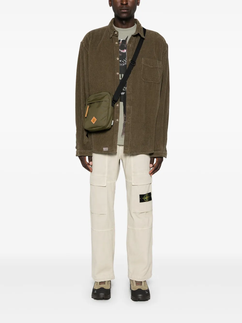 Stone Island Canvas cargo broek - Beige