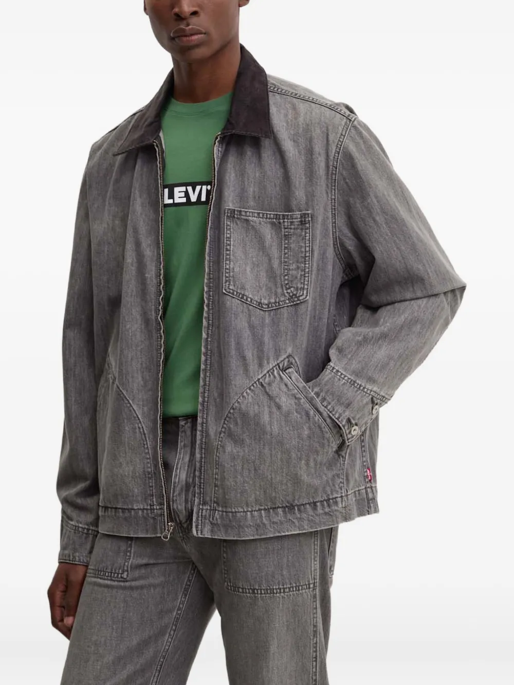 Levi's zip-fastening jacket | Grey | Image 1