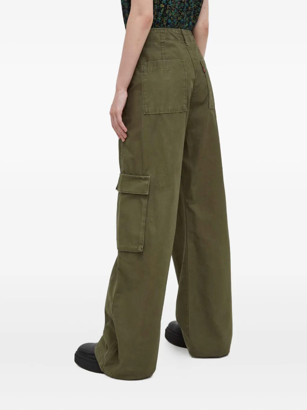 Levi's Broek met riemlussen Groen