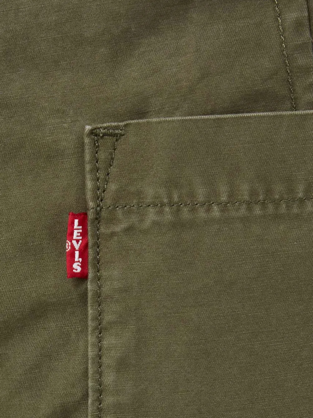 Levi's Broek met riemlussen Groen
