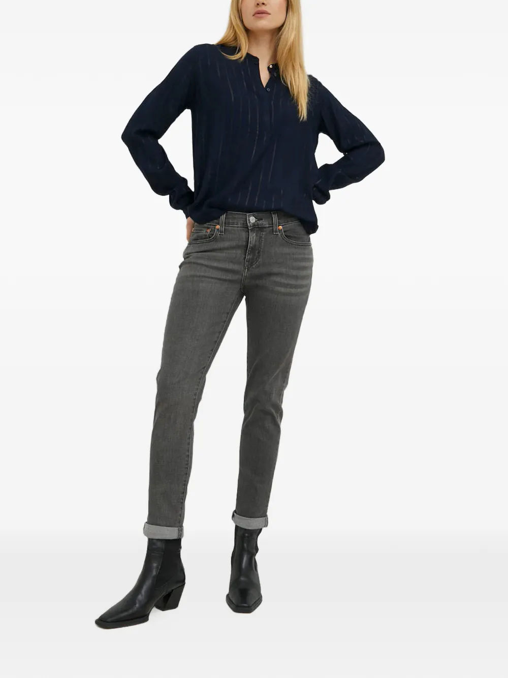 Levi's Mid waist jeans Zwart
