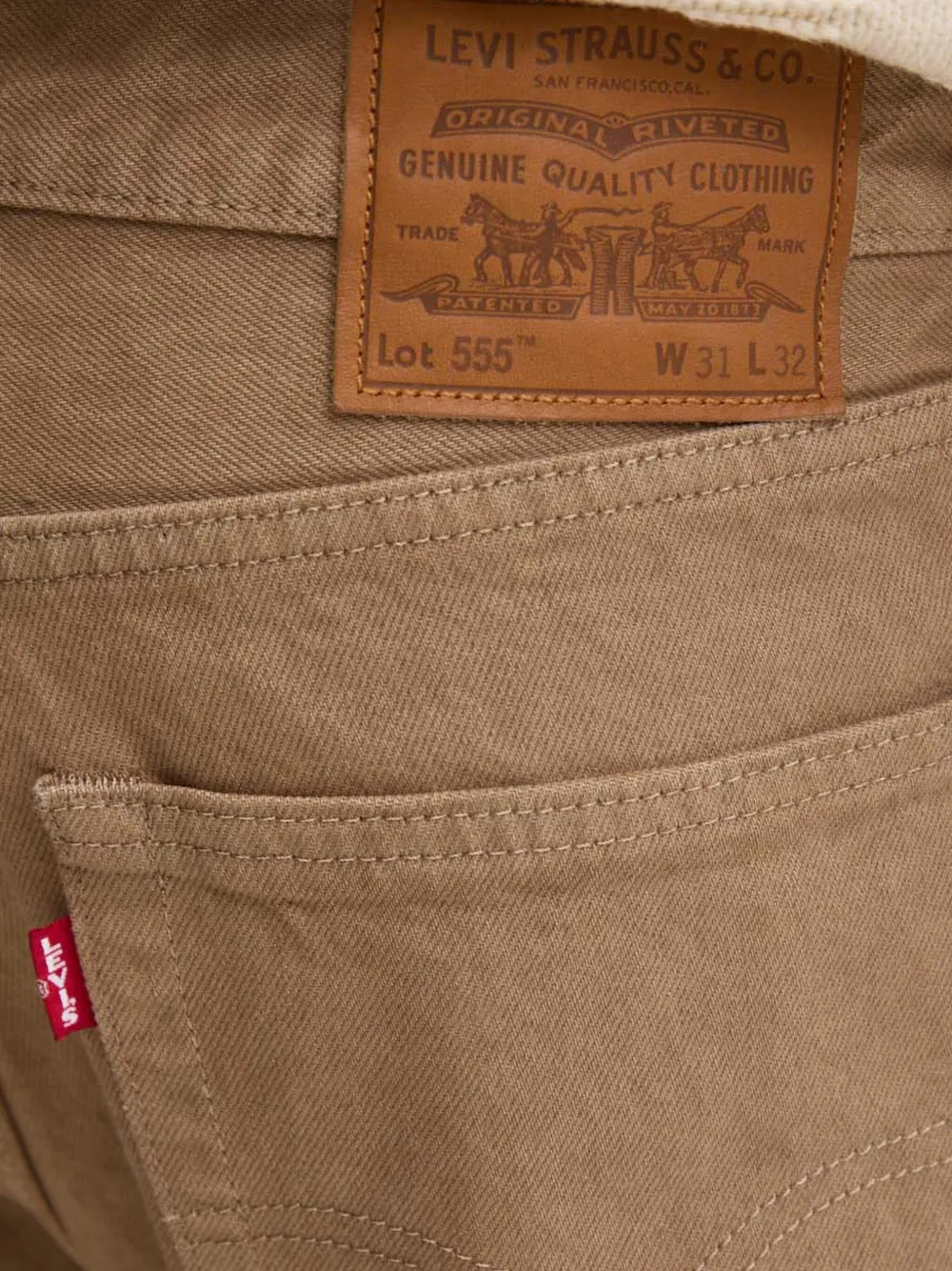 Levi's Jeans met zak Beige