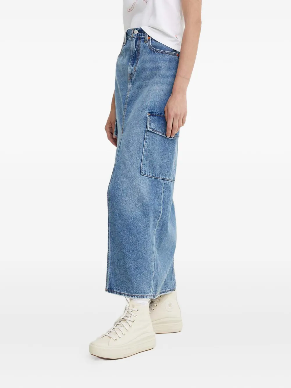 Levi's Rok met cargo zak Blauw