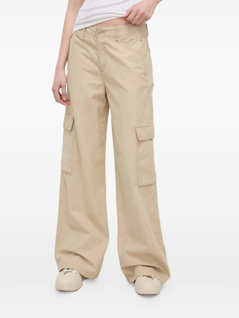 Levi's Baggy Cargo Trousers In Brown