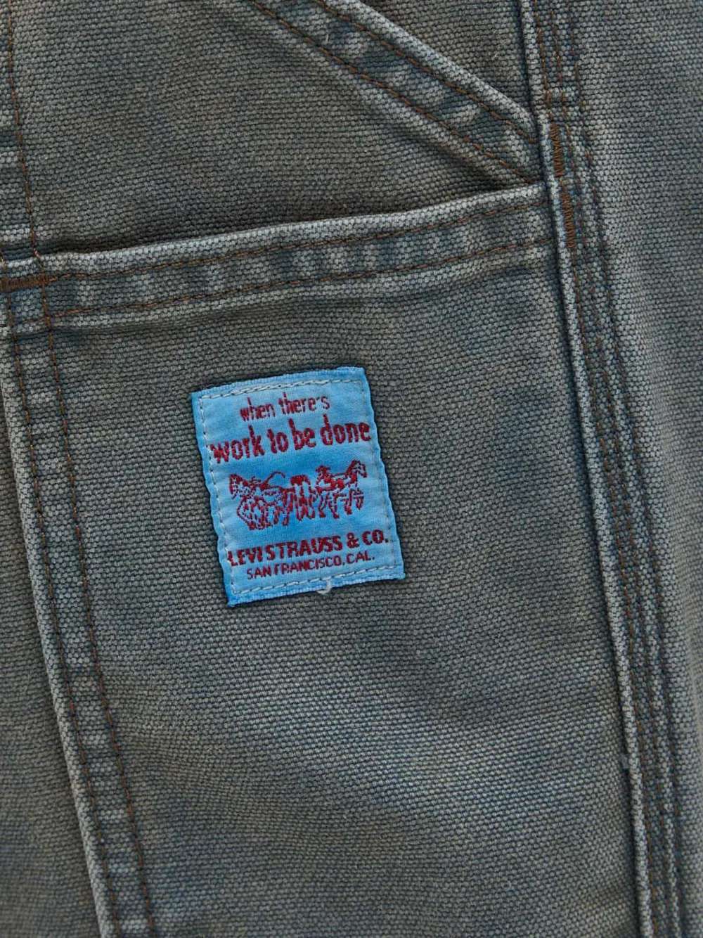 Levi's Broek met patch Grijs