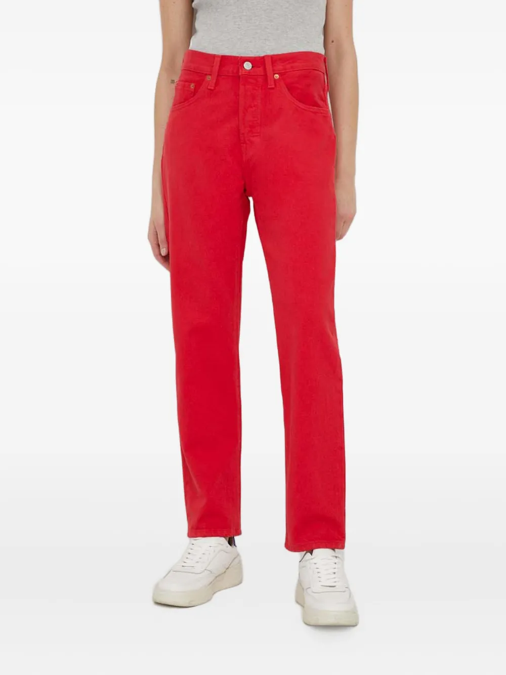 Levi's 501 Straight Jeans In Red