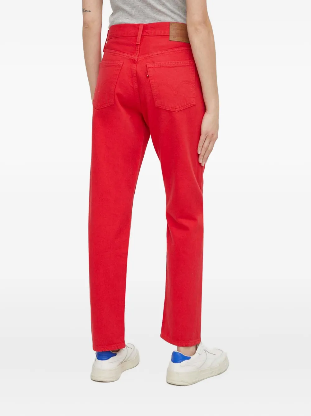 Levi's 501 straight jeans Rood