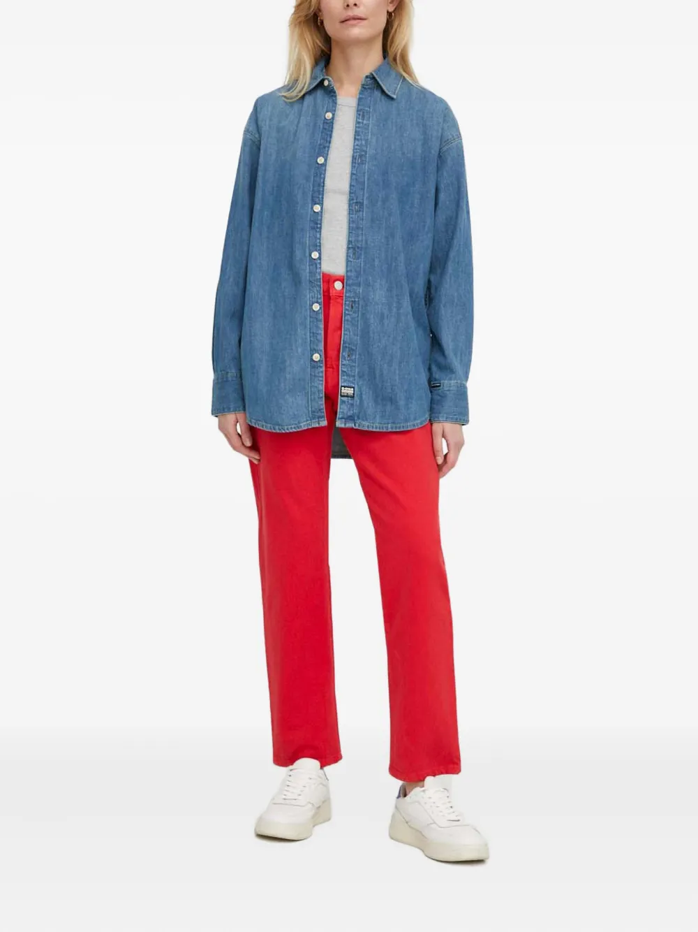 Levi's 501 straight jeans Rood