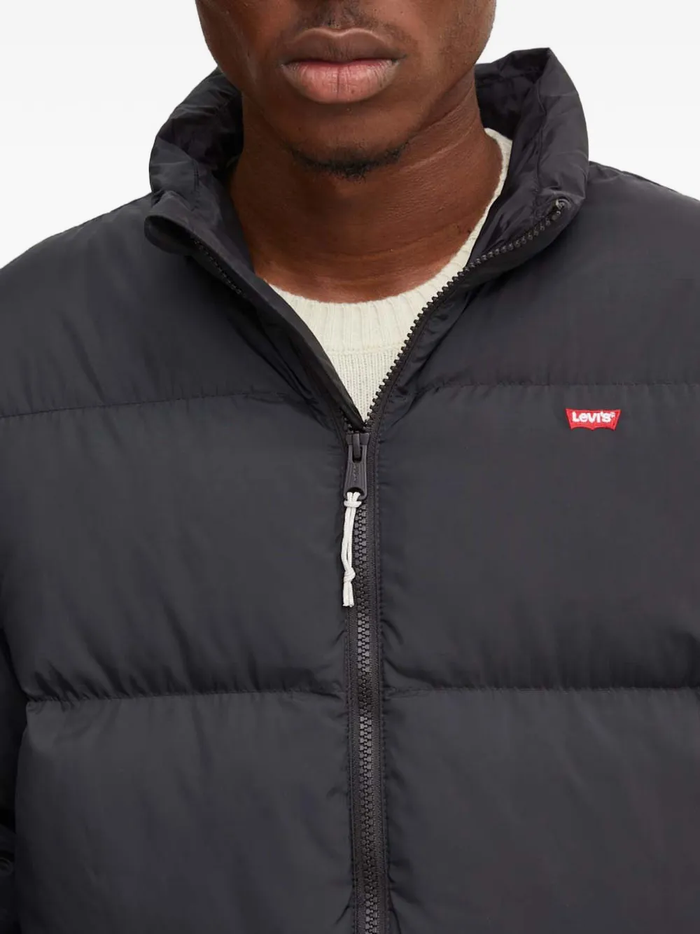 Levi's Donsjack met ritssluiting Zwart