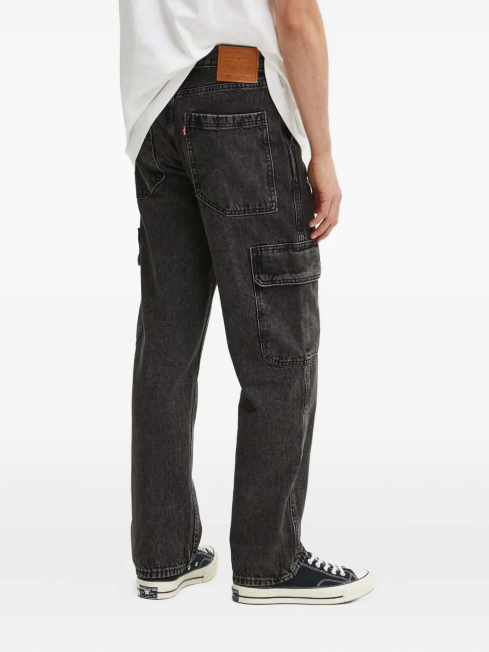 Levi's 568™ jeans met cargo zak Zwart
