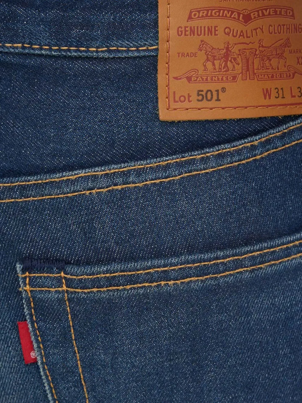 Levi's 501 Riveted denim jeans Blauw