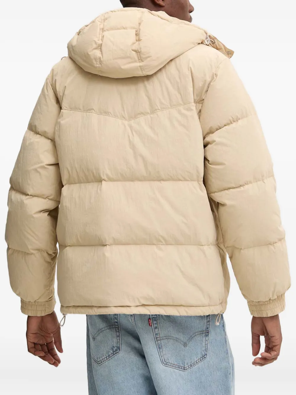 Levi's Rockridge Hooded Puffer Jacket In Neutral