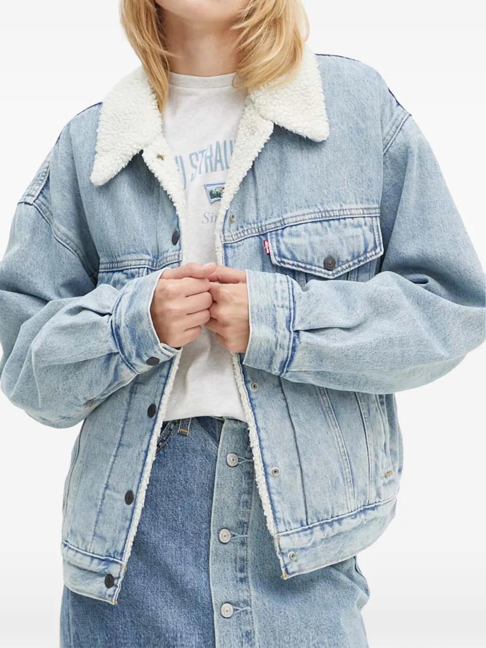 Levi's 90's Sherpa collar flap-pockets jacket | Blue | Image 1