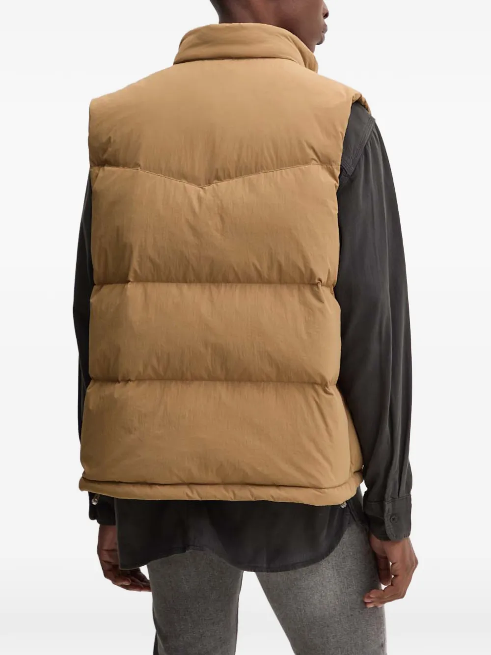  Levi's Rockridge Buttoned Quilted Gilet - Brown 