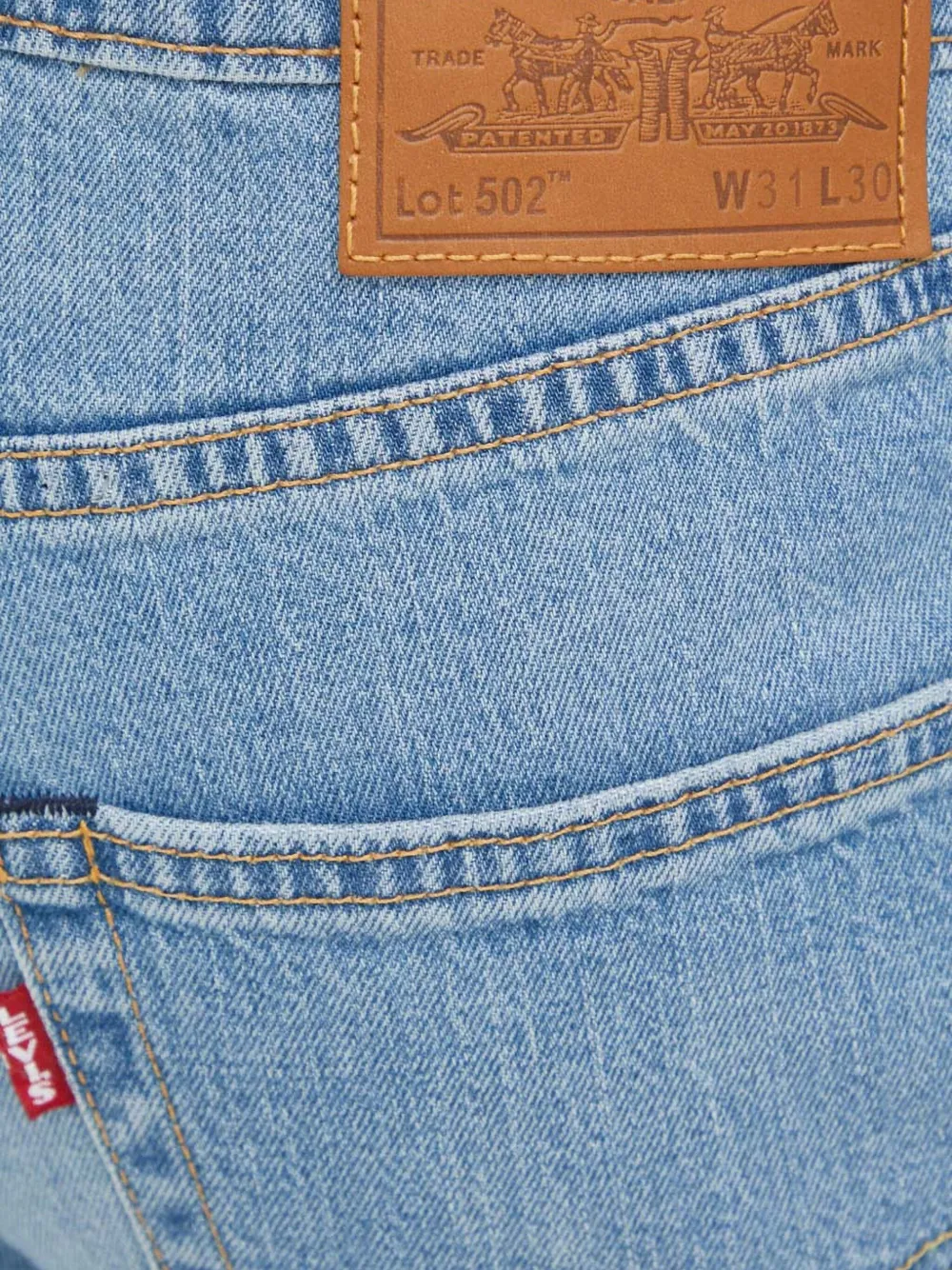 Levi's 502 jeans met riemlussen Blauw